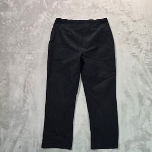 Chicos So Slimming Crop Pants Black Stretch Pull On Trousers Size 0.5 Small